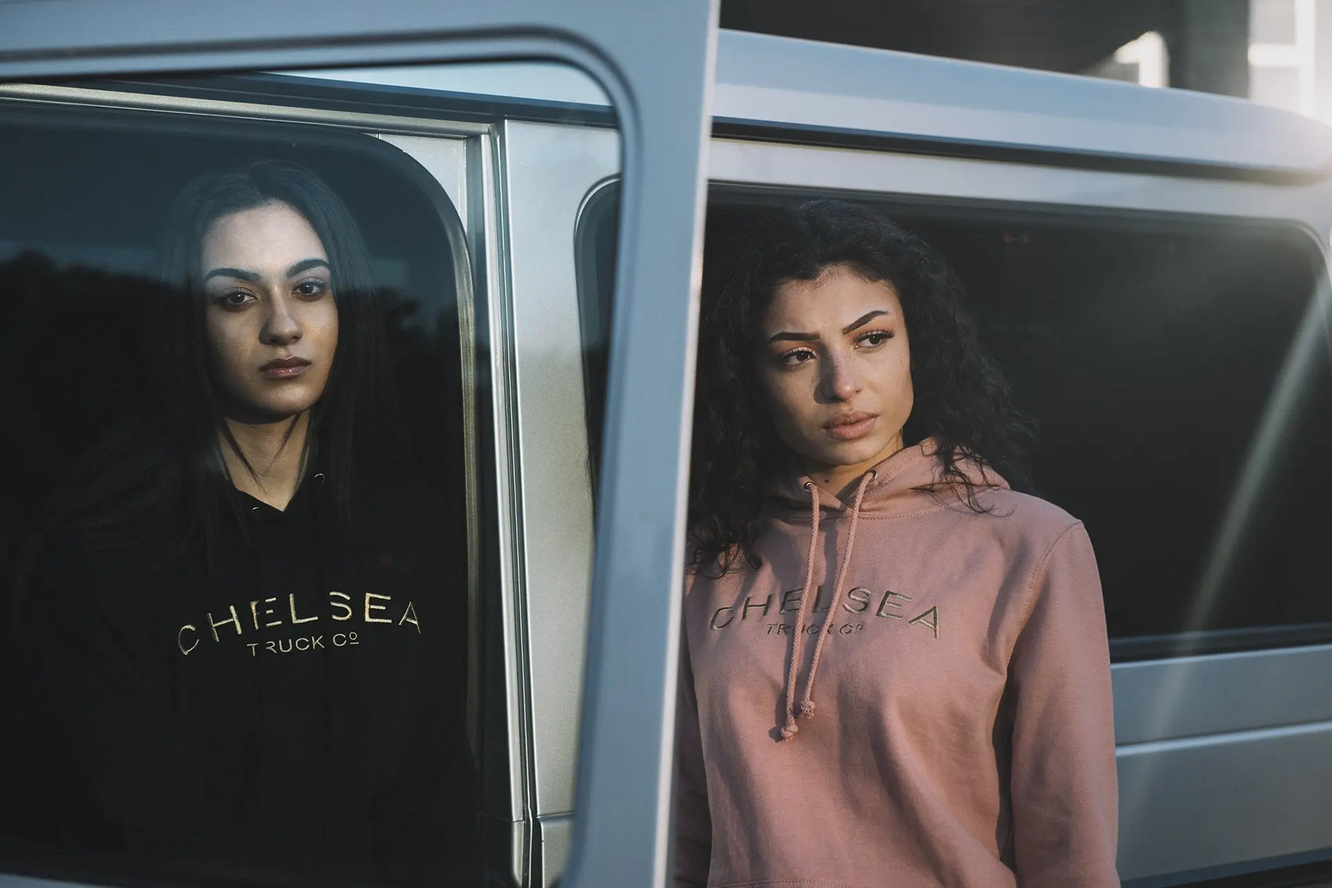 Women's Dusty Pink with Gold Embroidery Chelsea Truck Co Hoodie - Image 11