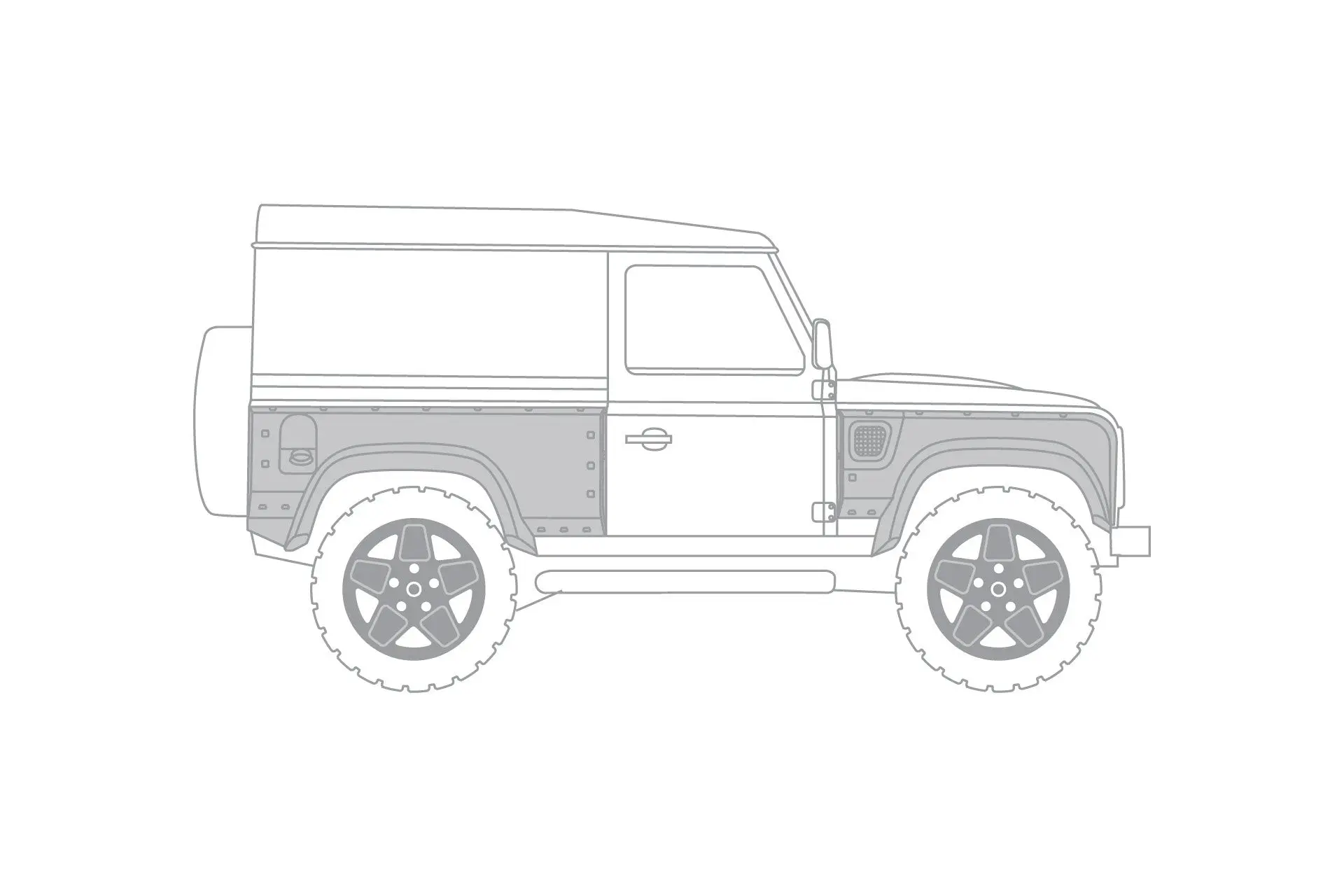 Land Rover Defender 90 (1991-2016) Wide Track Body Kit - Image 18
